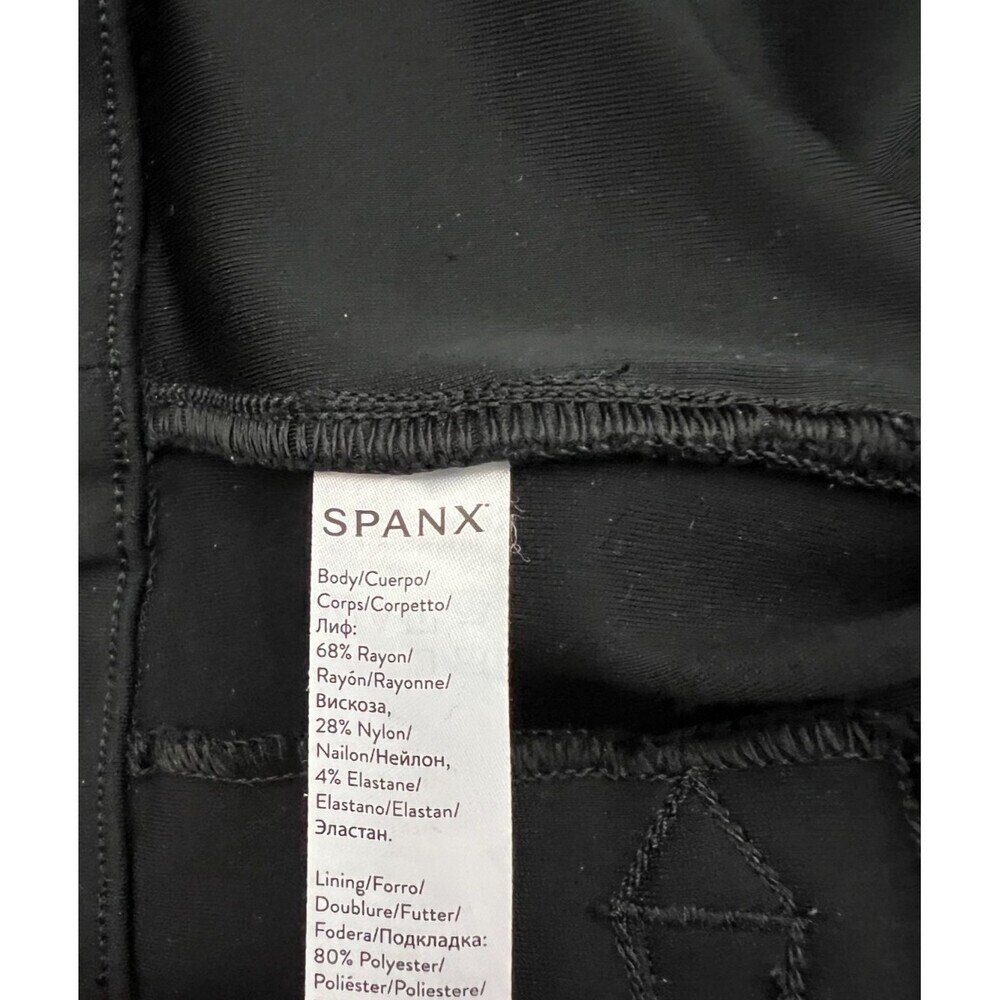 Spanx The Perfect Black Pant Back Seam Skinny Pants 20251R Black Size XL - Picture 4 of 7